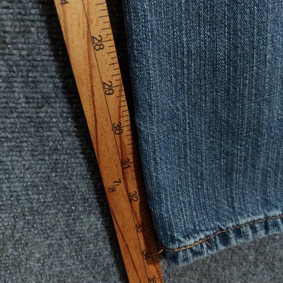 Levis 527 Jeans Mens 36x34 Blue Boot Cut Denim Classic Five Pocket Zip Fly - Picture 5 of 8